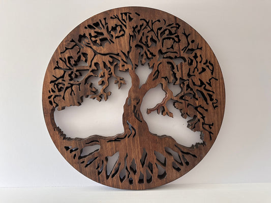 Tree of Life Pine Wall Decor 18"