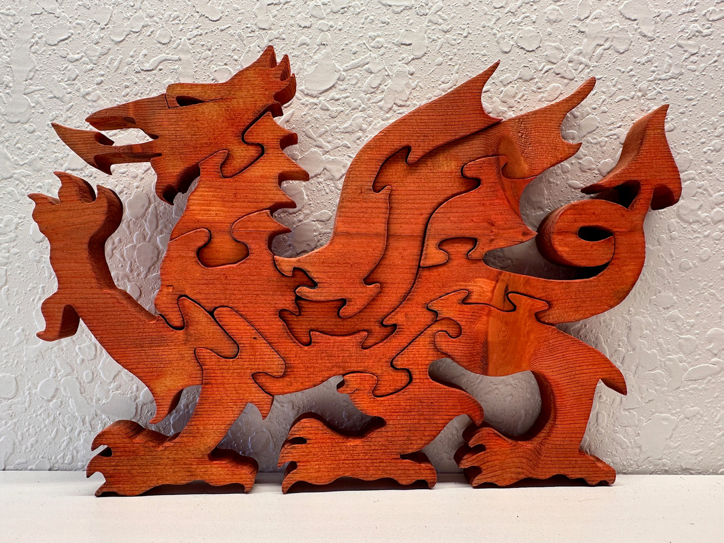 Welsh Dragon 10pc Pine Wood Puzzle 10 1/2" x 8 1/2"