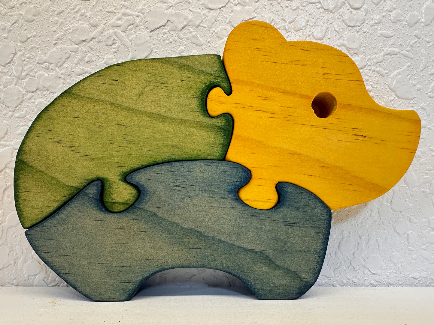 Bear 3pc Pine Wood Puzzle 7 1/2" x 4 3/4"