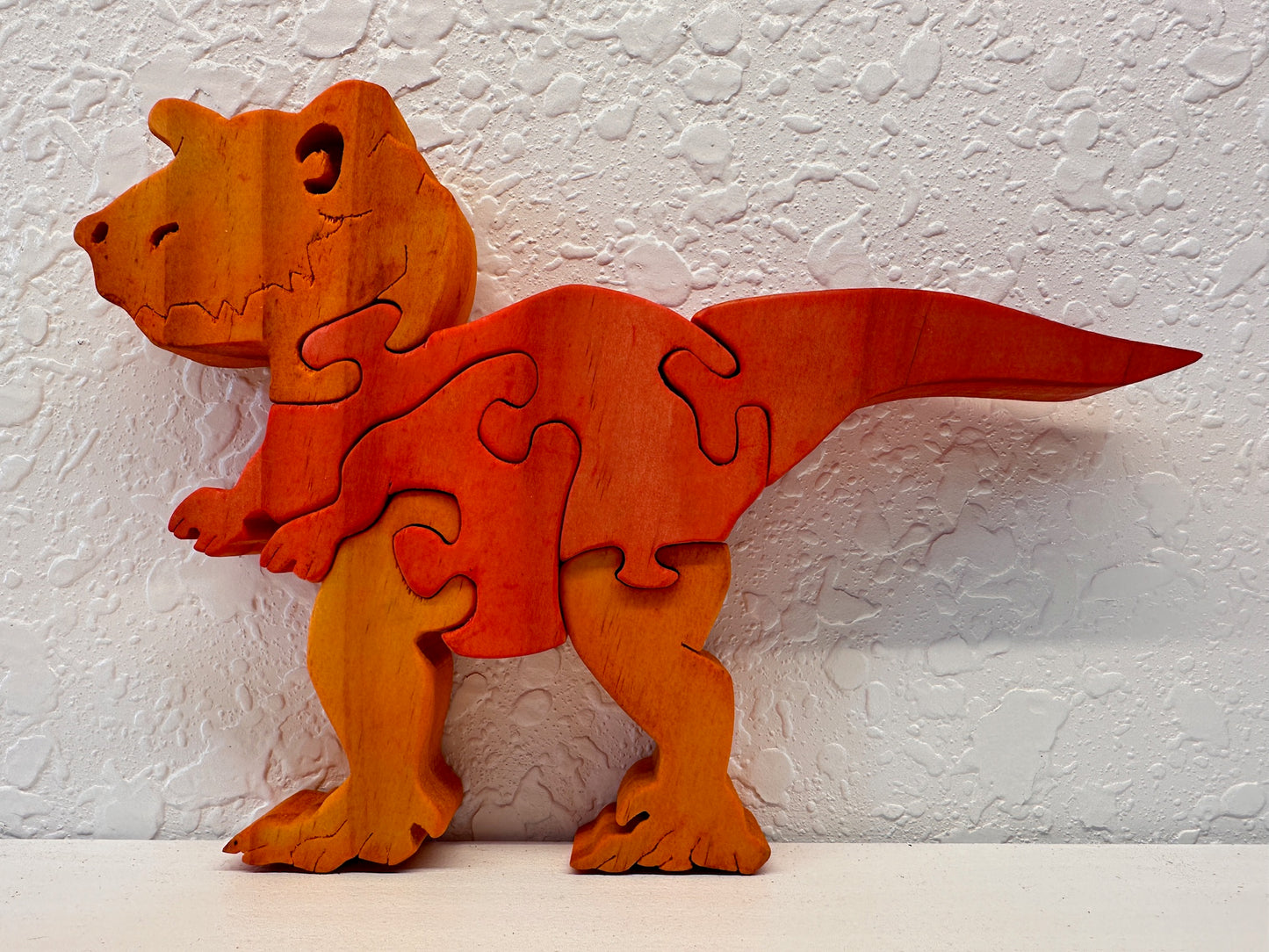 T-Rex 6pc Pine Wood Puzzle 7"x 5"