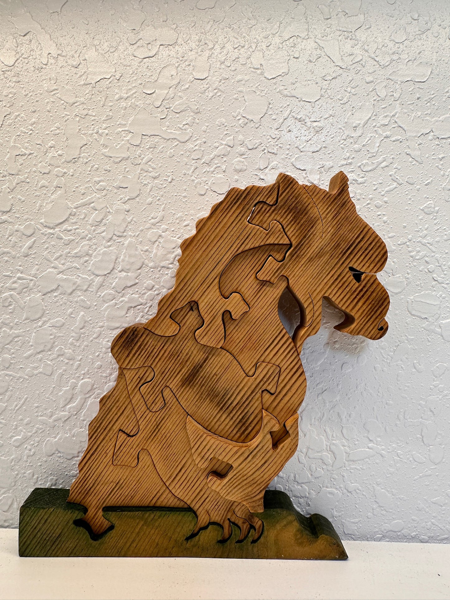 Gargoyle 8pc Pine Wood Puzzle 7 1/2" x 7 3/4"